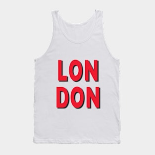 The word London. Tank Top